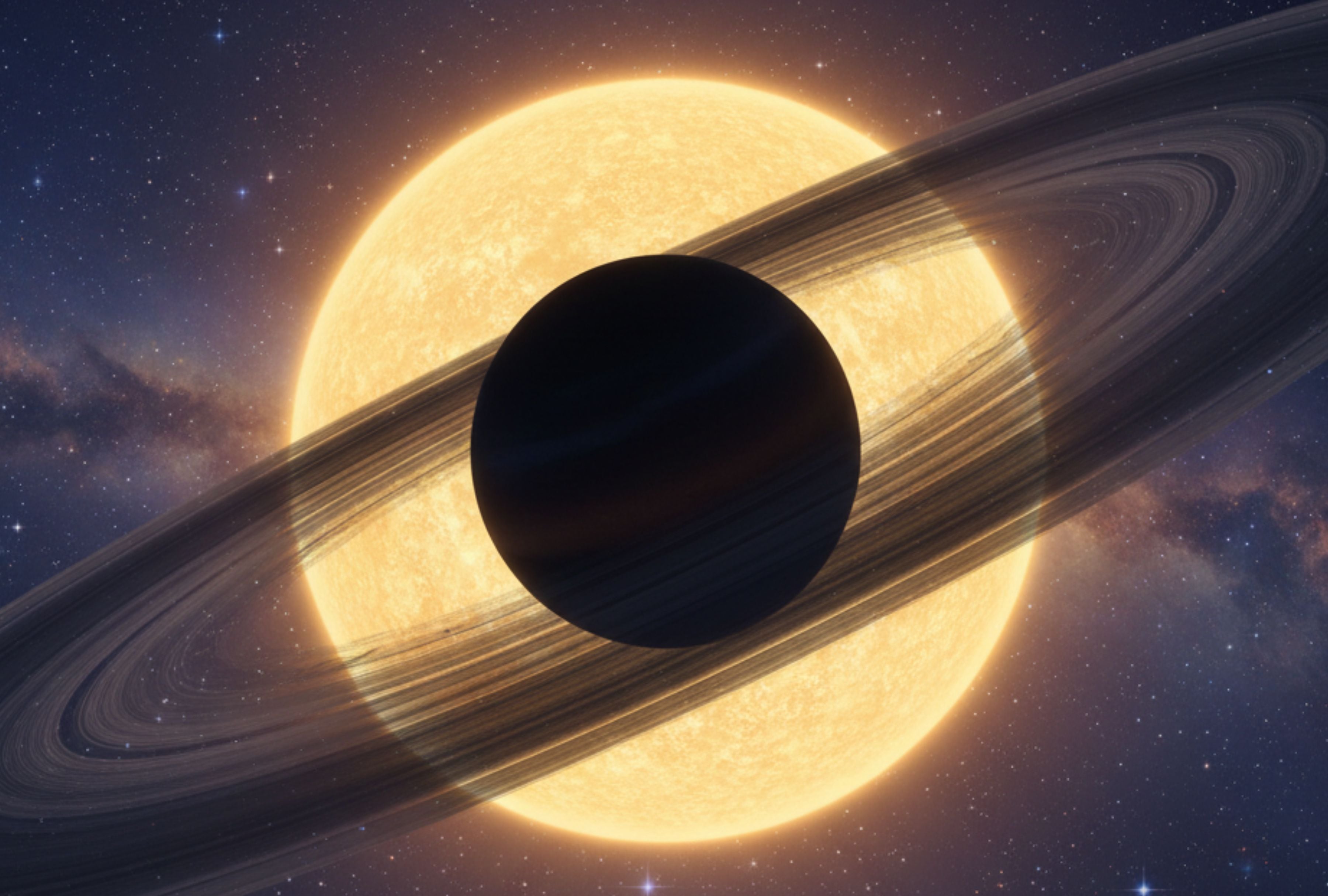 ASASSN-24fw: La estrella que perdió brillo por un 'platillo cósmico'. (Imagen referencial creada por GESTIÓN MIX usando la IA de "Perplexity")