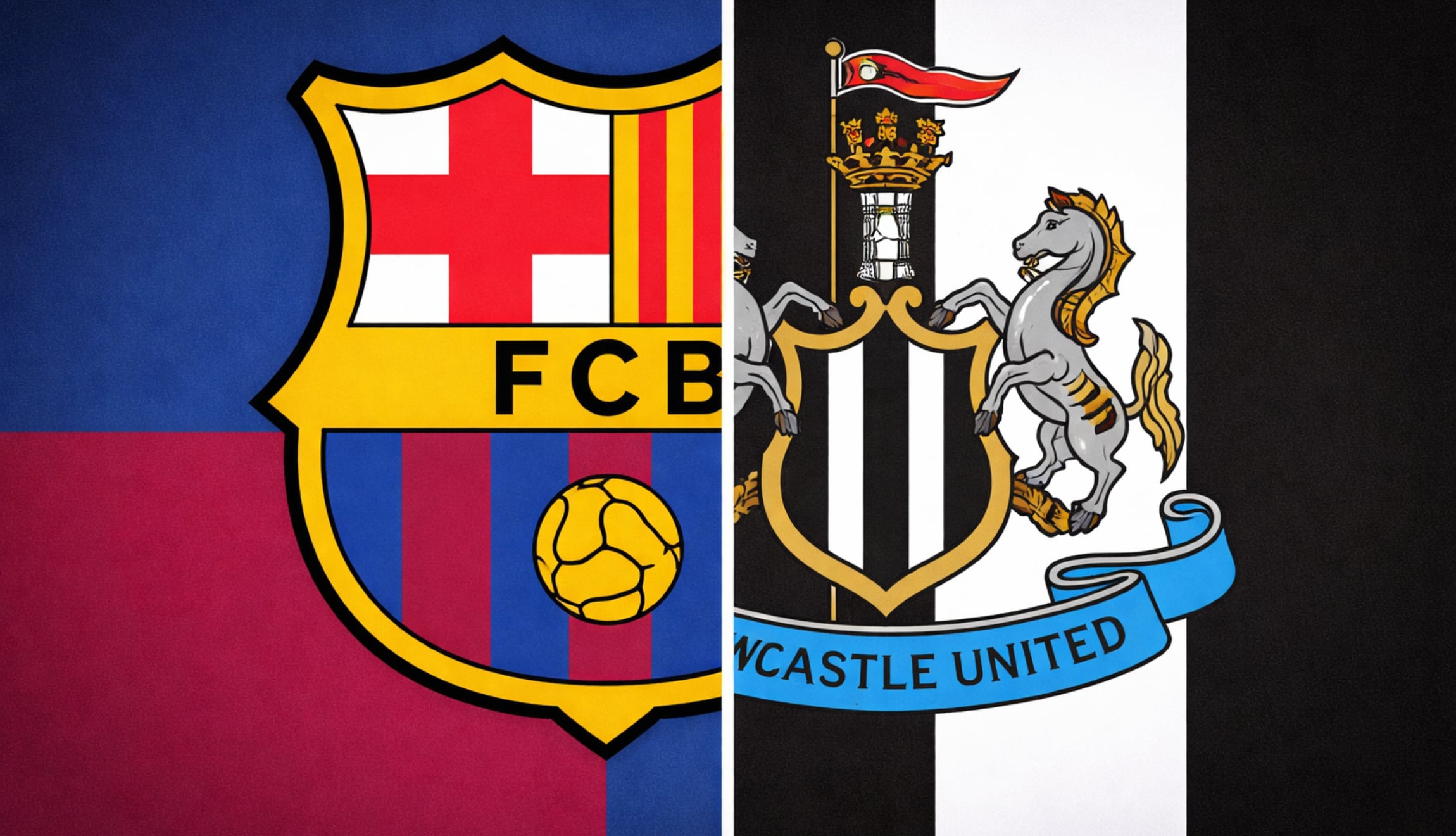 Consulta cuáles son los canales de TV que transmiten el juego de FC Barcelona vs. Newcastle United vuelta, por los octavos de final de la UEFA Champions League 2026. (Foto: Imagen creada por El Comercio MAG utilizando la IA de Gemini)