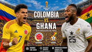 ¿A qué hora juega y en qué canal transmiten Colombia vs. Ghana por el Mundial 2026?