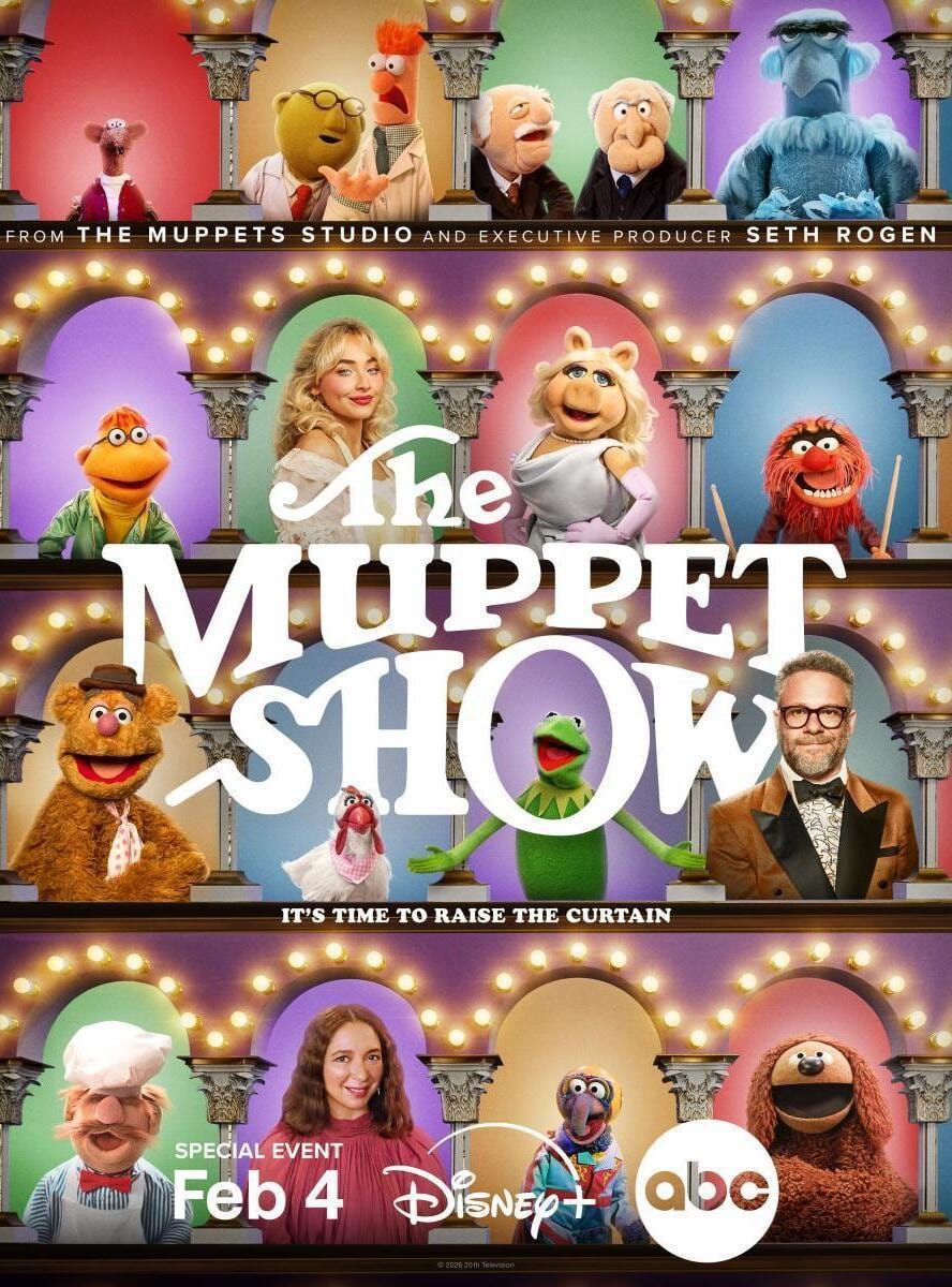 El póster de "The Muppet Show", especial dirigido por Alex Timbers, y escrito por Albertina Rizzo y Kelly Younger (Foto: 20h Television / Disney+ / ABC)
