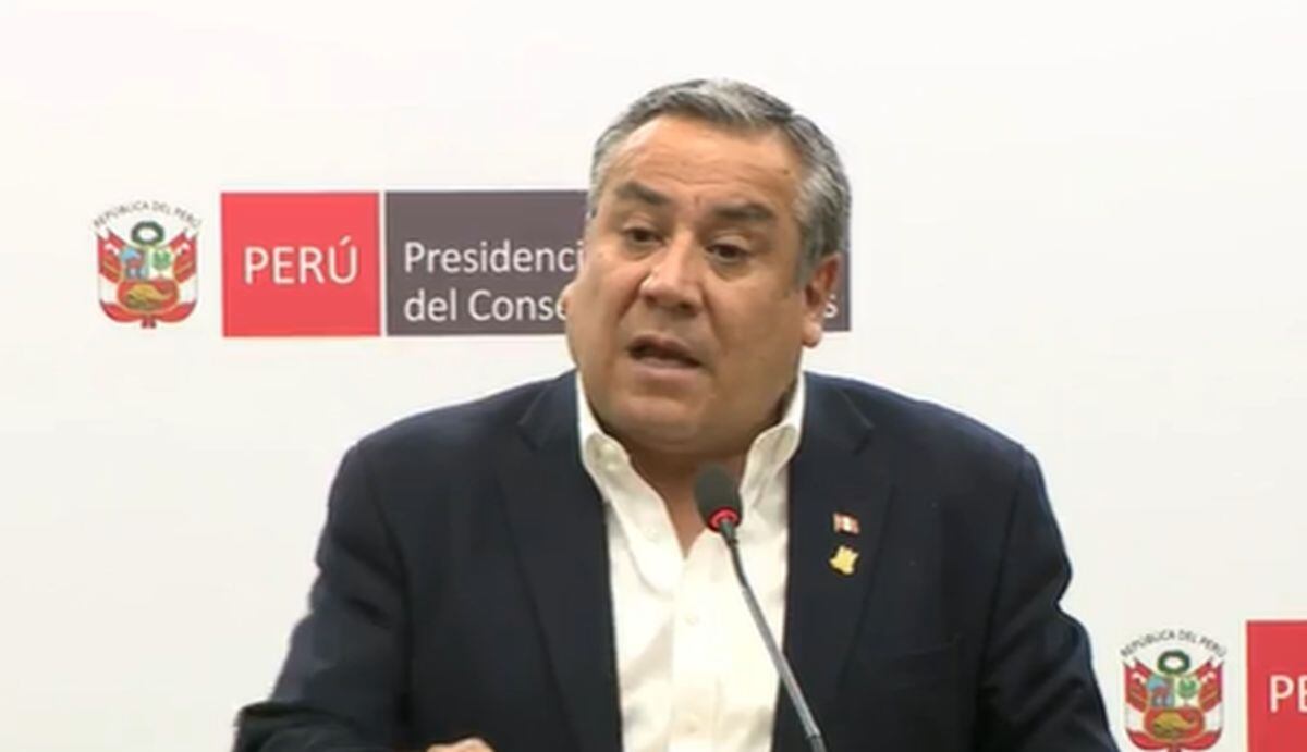 Gustavo Adrianzén informó que el Gobierno promoverá la firma de un Pacto Nacional por la Gobernabilidad. Foto: Captura de video TV Perú