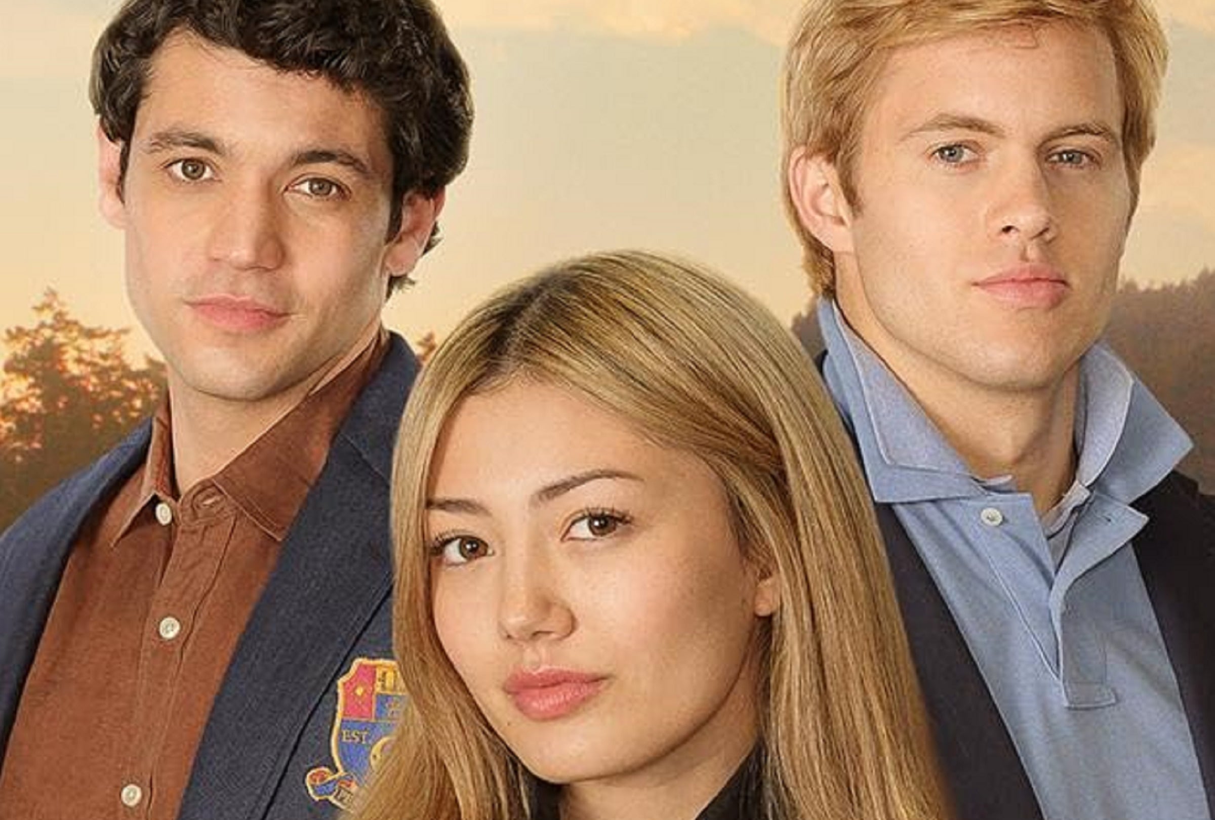 Kyle Clark interpreta a Cam Dillinger, Miku Martineau interpreta a Teagan Tao y Samuel Braun interpreta a Josh Regis en el drama adolescente "Crew Girl" (Foto: Netflix)