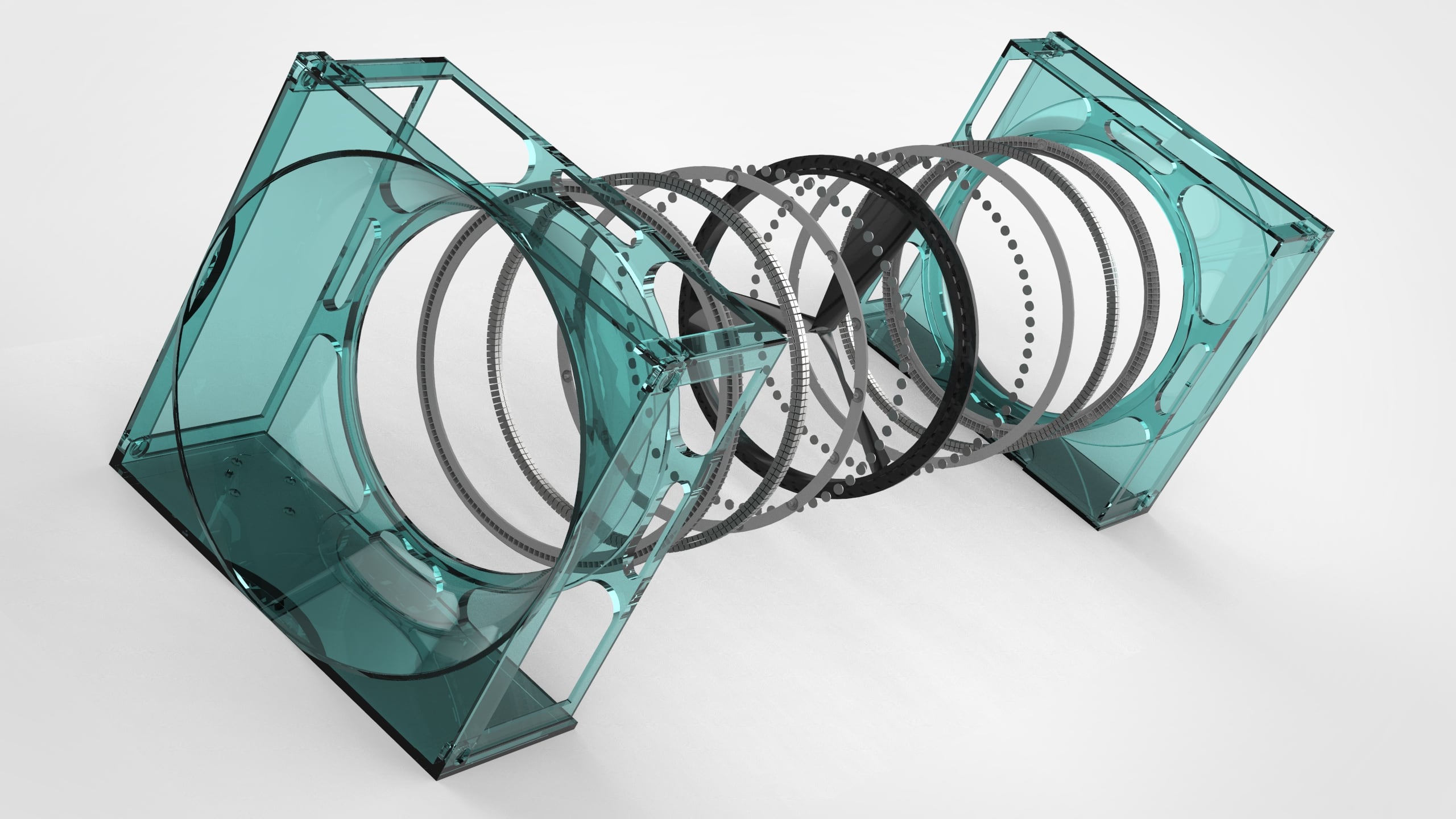 Partieron de la amplificación de la velocidad del viento mediante una geometría aerodinámica específica. Luego entendieron que necesitaban un rotor no convencional. La solución fue crear uno que funcione con levitación magnética. (Imagen: Eolic Wall)