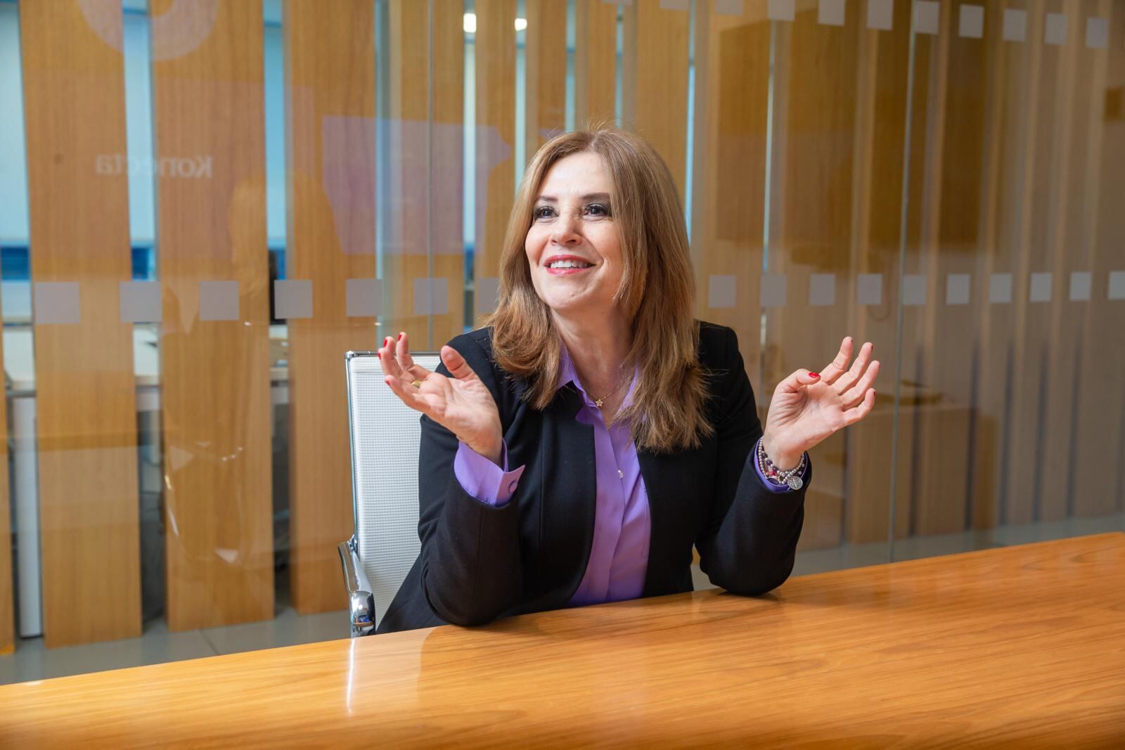 Violeta Orozco, CEO de Konecta: "Cuando una mujer se convierte en madre, las organizaciones no pueden permitirse perder ese talento". Foto: GEC