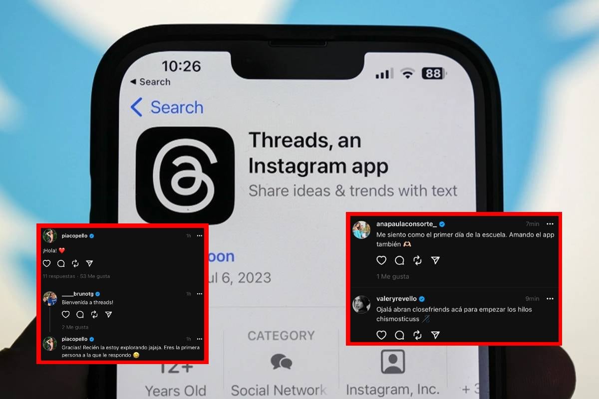 Famosos ya empezaron a usar Threads, la competencia de Twitter. Foto: Difusión
