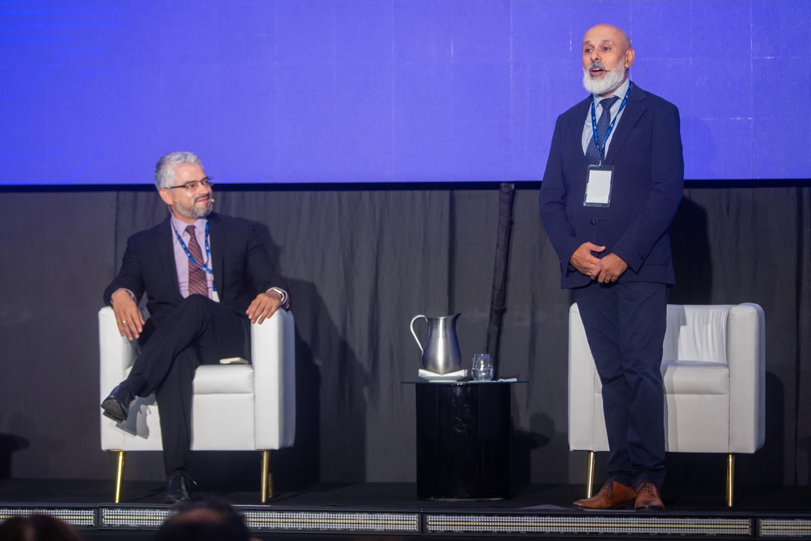 Ariel Palumbo, CEO de Integratel Perú, durante el Integra Forum, donde destacó los planes de la compañía para desplegar una red 5G con valor agregado en el país. Foto: GEC / Mario Zapata