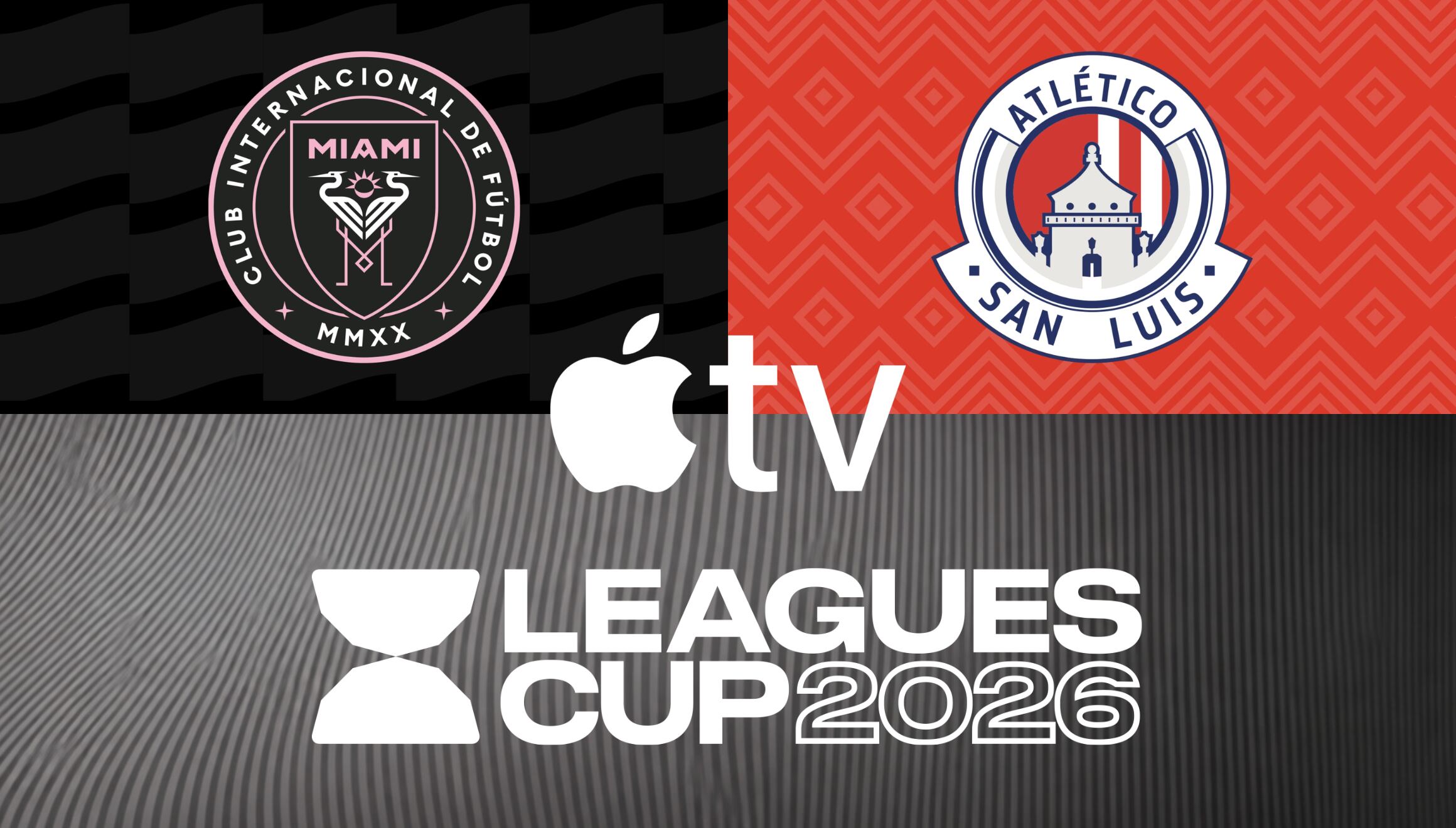 Inter Miami choca contra Atlético de San Luis en un esperado duelo interligas. Sintonice el partido en vivo en Estados Unidos por la aplicación Apple TV con la suscripción a MLS Season Pass. | Crédito: es.leaguescup.com / Composición Gestión Mix