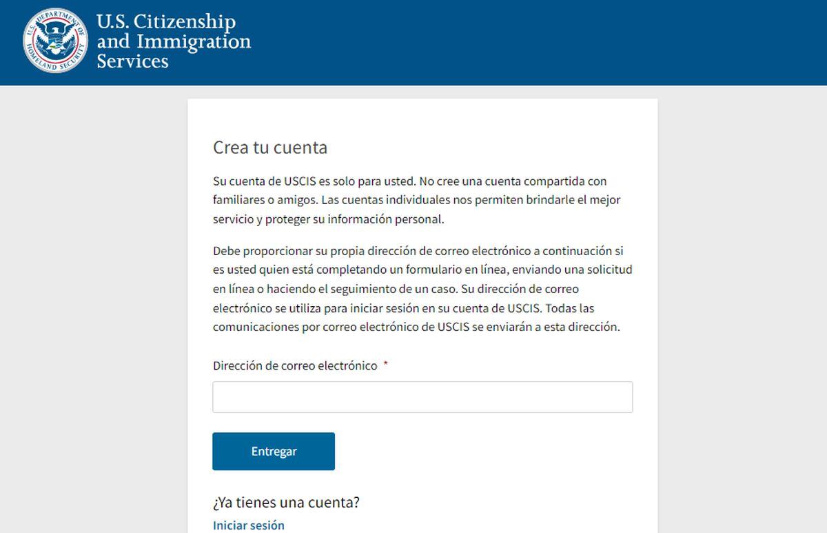 Pasos para crear tu cuenta en línea del Servicio de Ciudadanía e Inmigración de los Estados Unidos (Foto: USCIS)