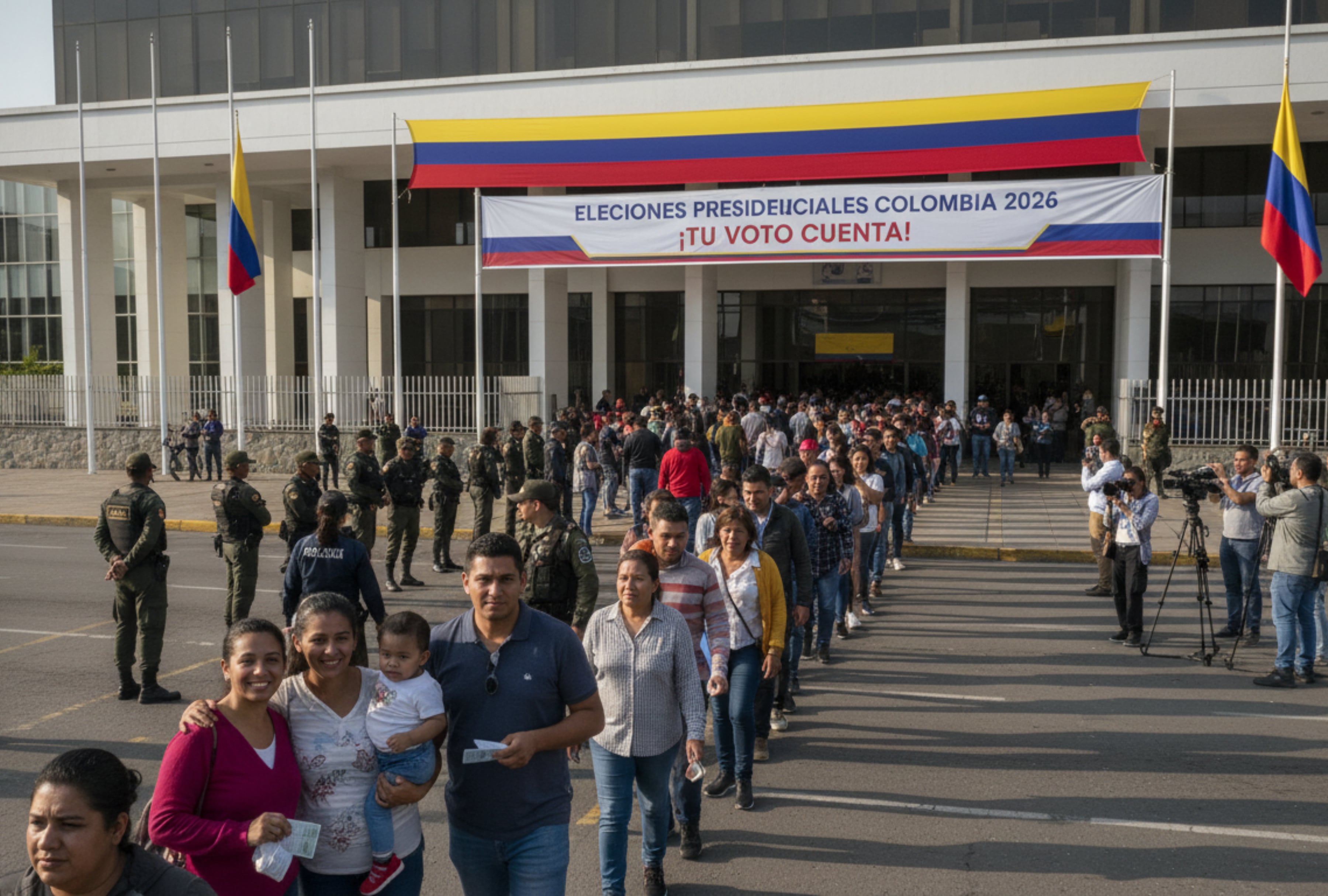 Conozca los horarios oficiales de apertura y a qué hora se empieza a votar en las elecciones presidenciales en Colombia 2026 hoy, 31 de mayo. Infórmese sobre la jornada electoral en todo el territorio nacional. | Imagen creada por El Comercio MAG utilizando la IA de Gemini