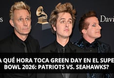 ¿A qué hora toca Green Day en el Show de Apertura del Super Bowl 2026 EN VIVO hoy en México, EE.UU. y Puerto Rico?