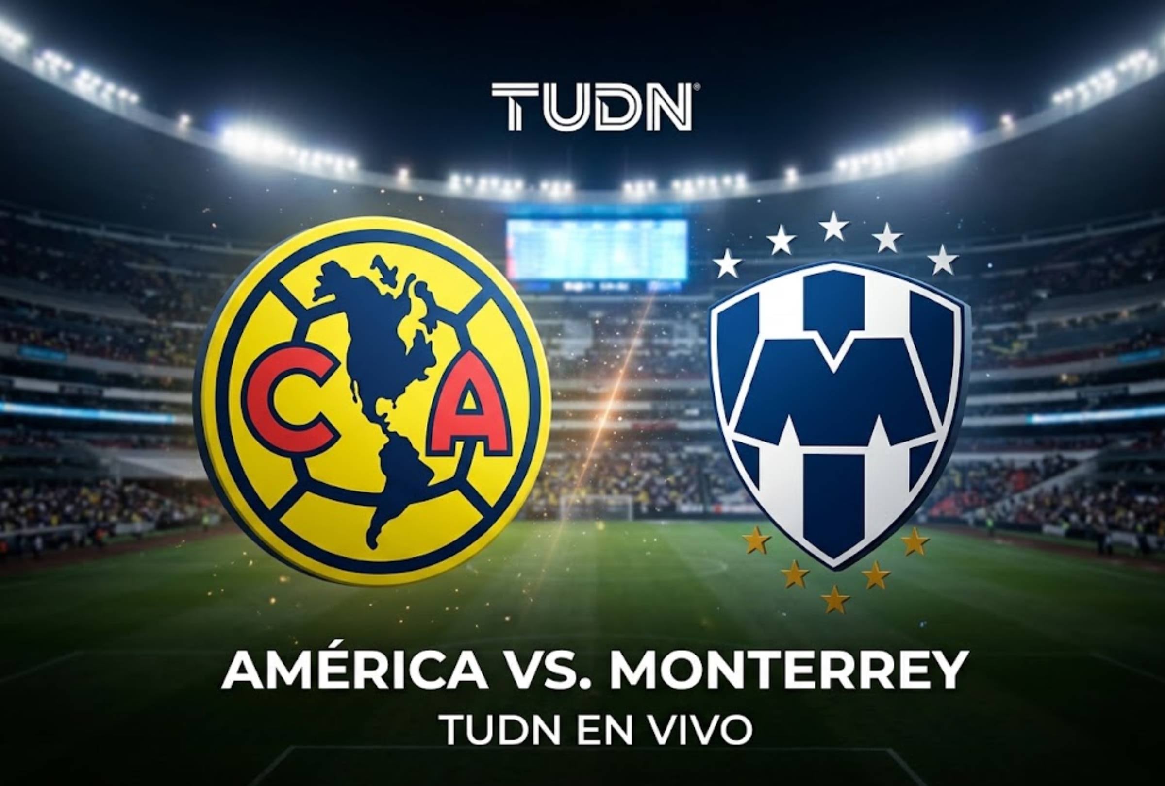 CARSON, CALIFORNIA, ESTADOS UNIDOS, (2-09-2026).- TUDN transmitirá EN VIVO el partido América vs. Monterrey hoy por la semifinal de la Leagues Cup 2026. FOTO: Imagen creada por Gemini.