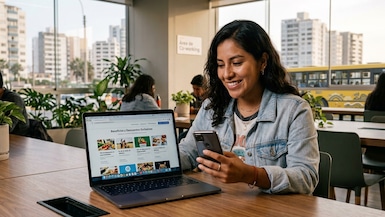 peruana evaluando ofertas