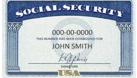 La tarjeta del seguro social de Estados Unidos tiene nueve dígitos (Foto: Shutterstock)