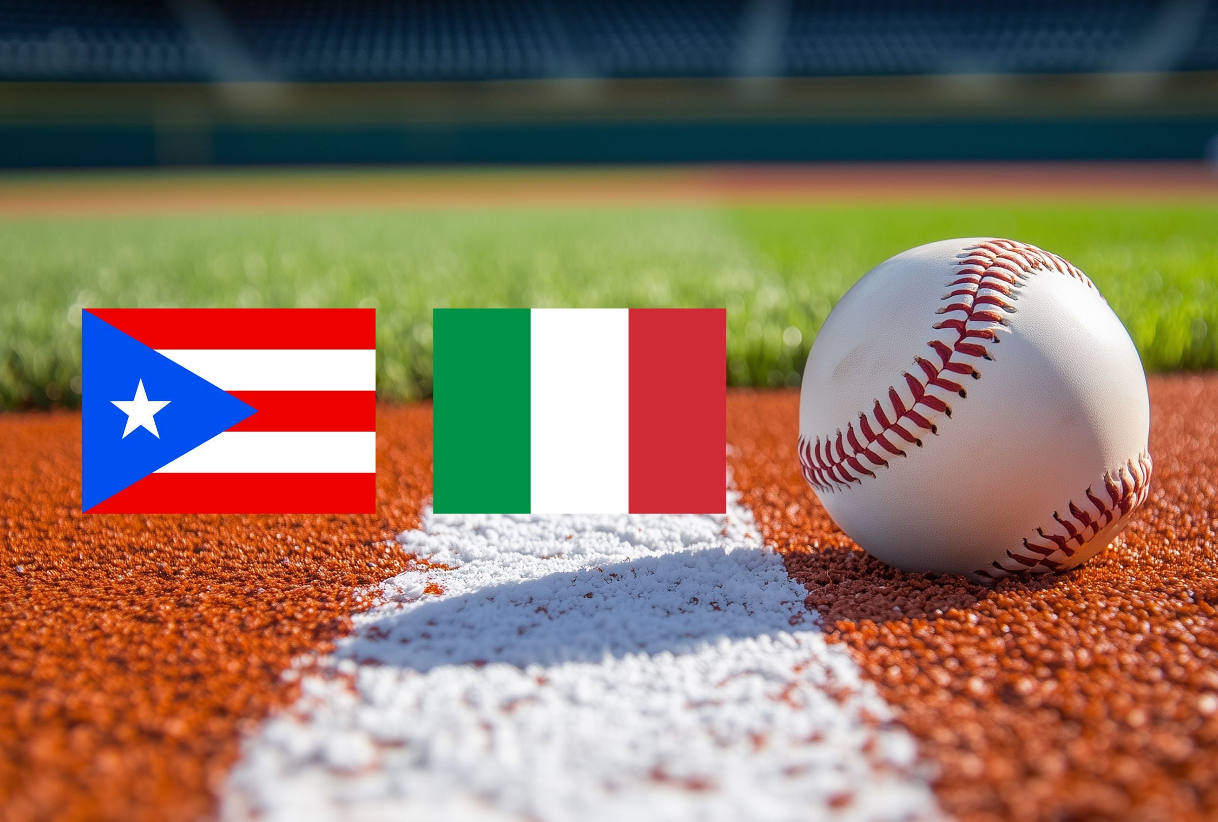 El Puerto Rico vs. Italia por el Clásico Mundial de Béisbol 2026 promete ser intenso de principio a fin. (Foto: Composición Gestión Mix)