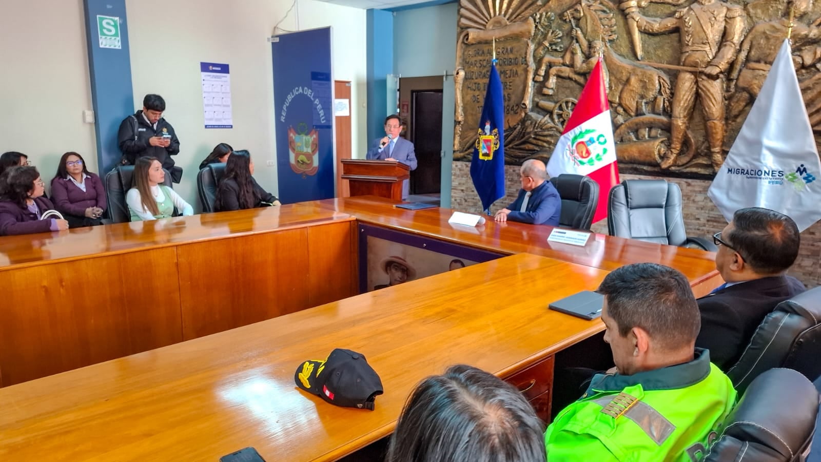 El alcalde provincial de Huaraz, David Manuel Rosales Tinoco, resaltó el ahorro de tiempo y recursos que representará para los ciudadanos contar con una oficina de Migraciones en la ciudad. (Foto: Gob.pe)