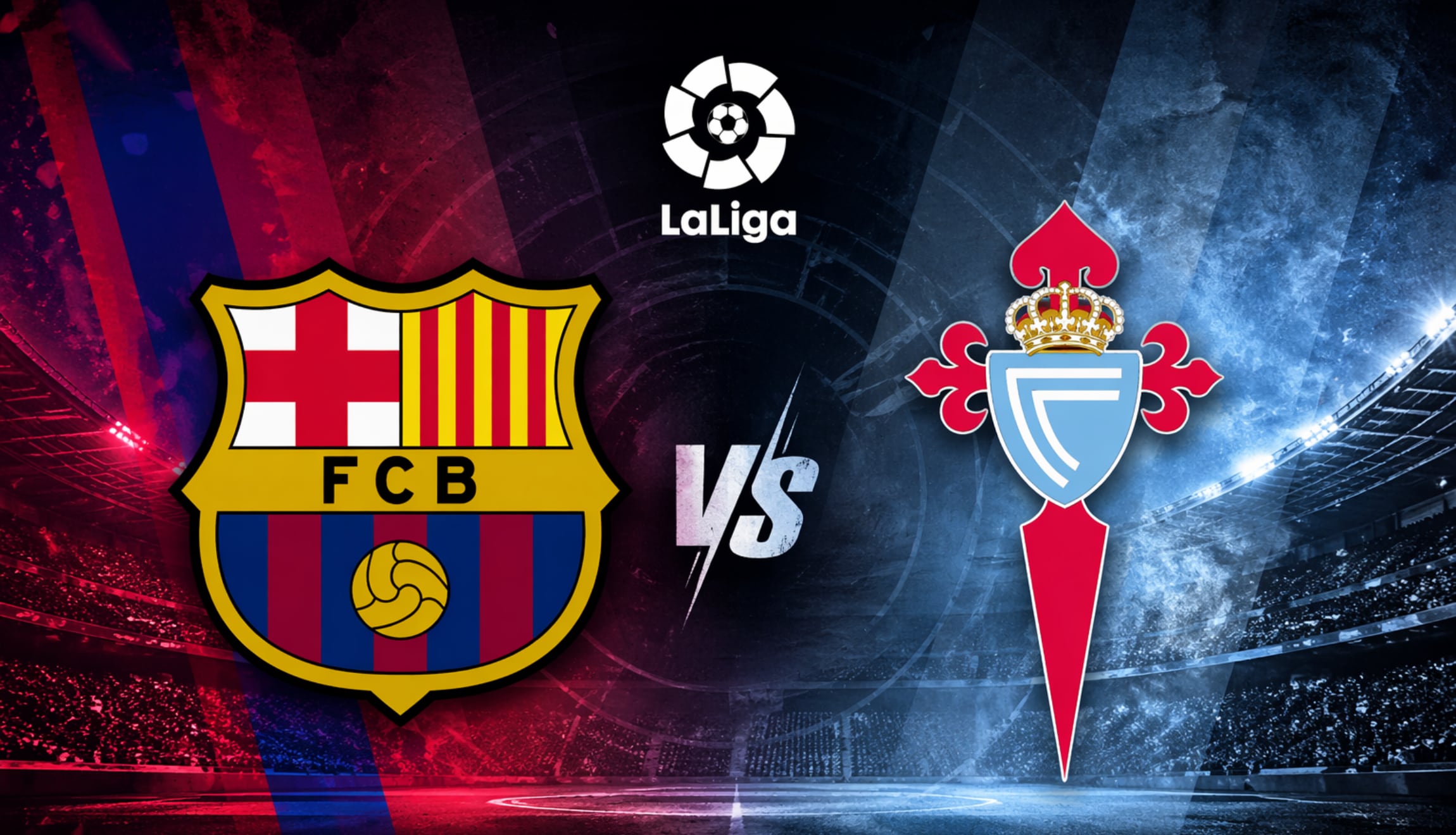Consulta los horarios y canales que transmiten FC Barcelona vs. Celta de Vigo en vivo y en directo, este miércoles 22 de abril, por la Jornada 32 de LaLiga. (Foto: Imagen creada por Gestión Mix utilizando la IA de Chat GPT)