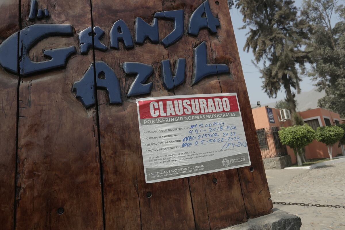 Imagen de archivo cuando la Granja Azul fue cerrada por la municipalidad de Ate en el 2023.