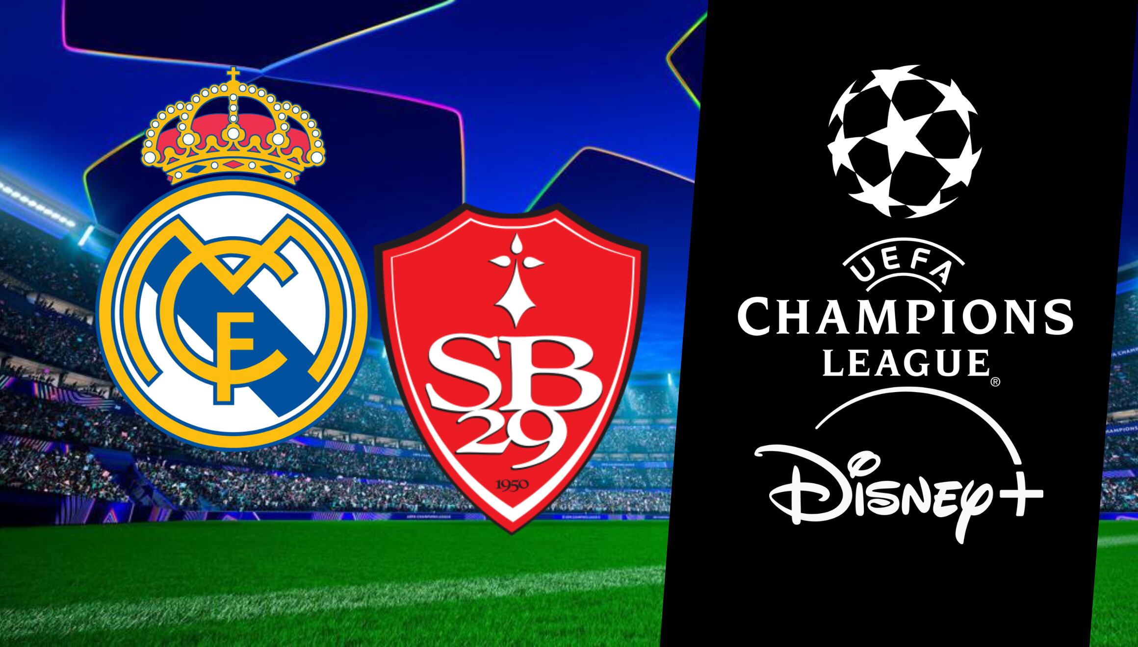 Sigue el partido Real Madrid vs. Stade Brestois en vivo. Descubre cómo verlo por Disney Plus, ESPN y otras plataformas de fútbol online en directo. | Crédito: Composición Mix