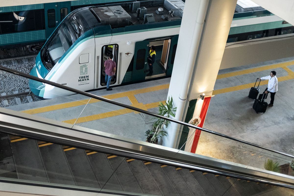 The Maya Train line in Campeche.