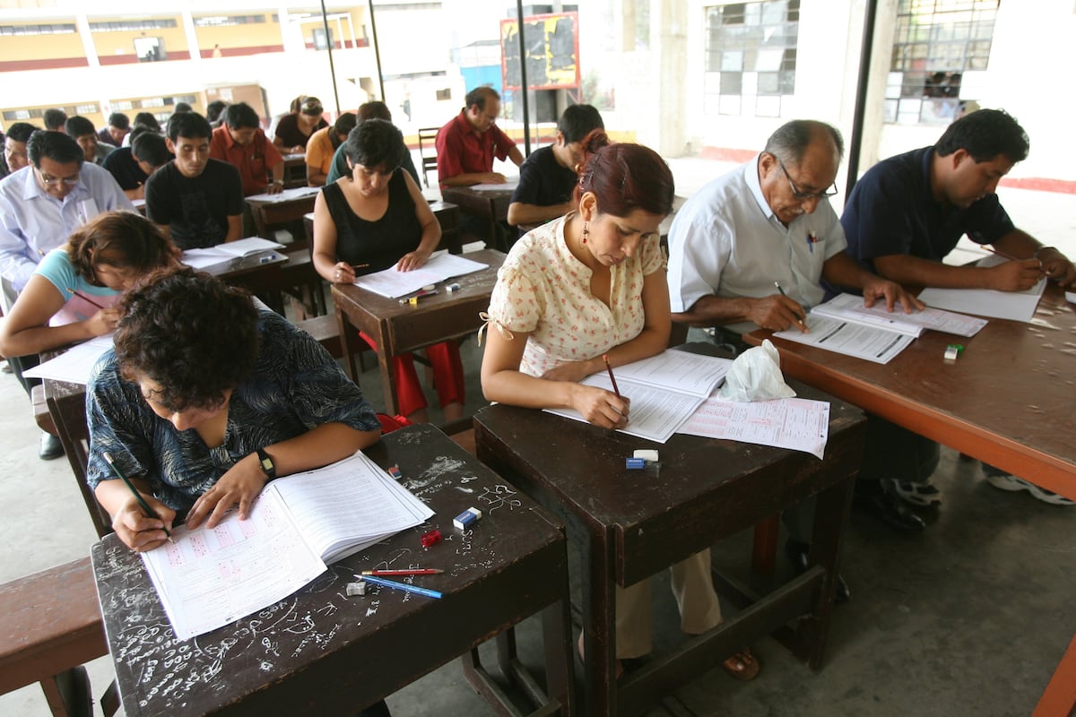 Examen de profesores.