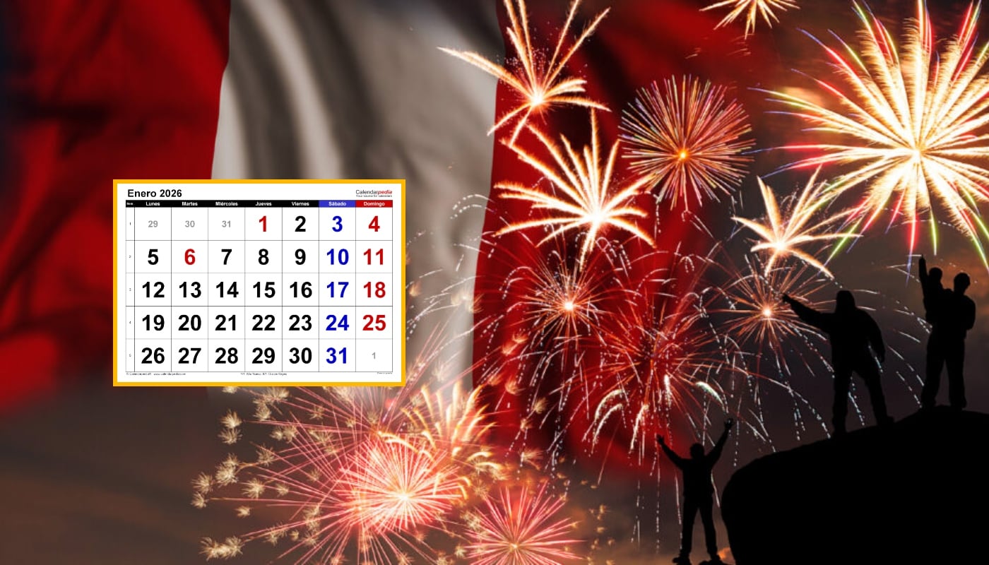 ¿Cuáles son los feriados de ENERO 2026 en Perú? Revisa las fechas de descanso obligatorio según El Peruano