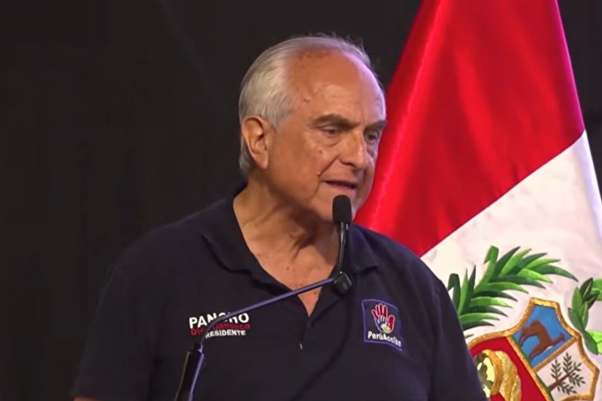Francisco Diez Canseco, candidato del partido político Perú Acción. (Foto: Captura de YT/El Comercio)