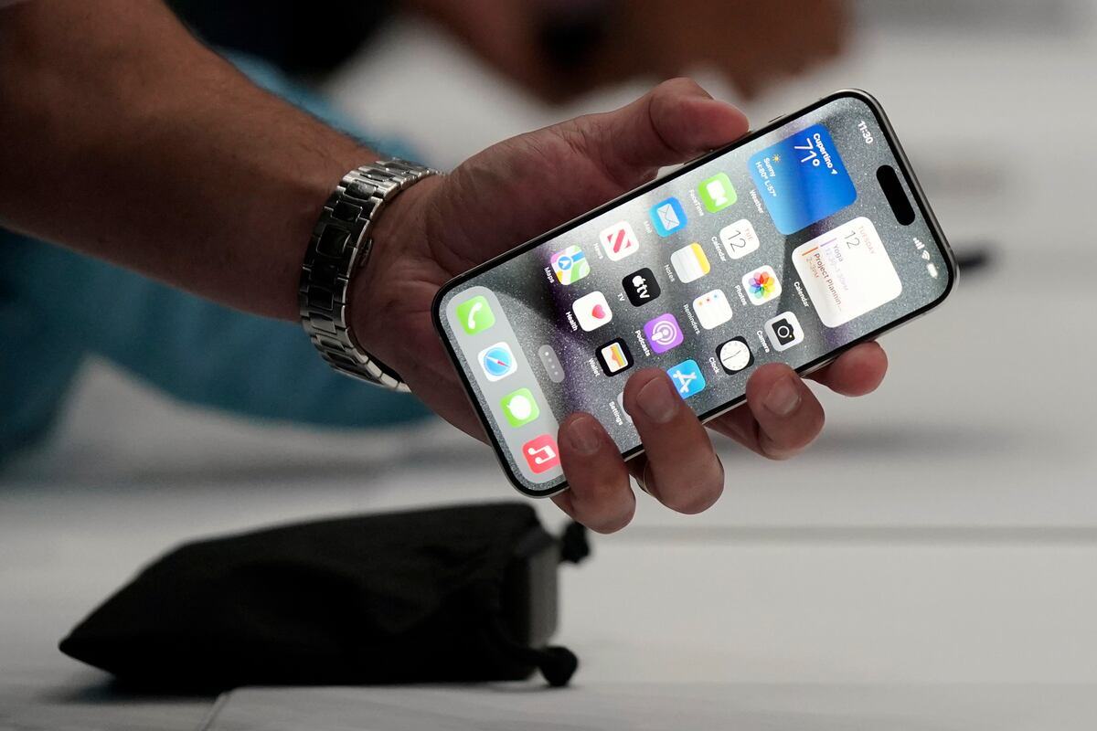 iPhone 15 Pro. (Foto AP)