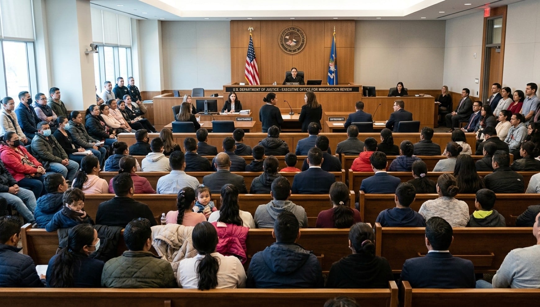 En EE.UU., las nuevas políticas migratorias buscan acelerar las deportaciones en distintos tribunales. | Crédito: Imagen creada por Gestión MIX usando Gemini