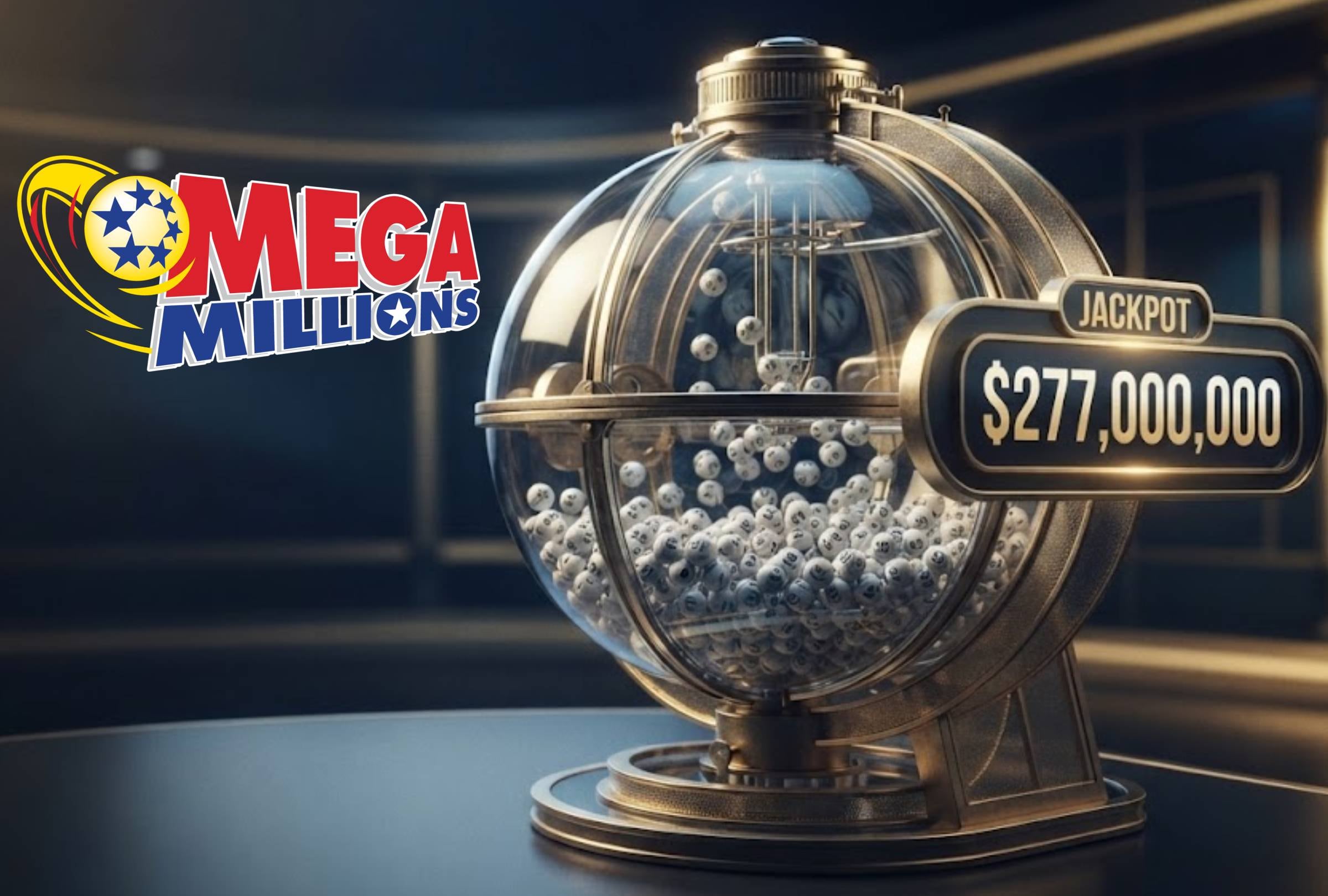 Revisa los números ganadores del Mega Millions del viernes 25 de septiembre. El premio mayor fue de $277 millones de dólares. FOTO: Imagen creada por Gemini para Mix de Gestión.