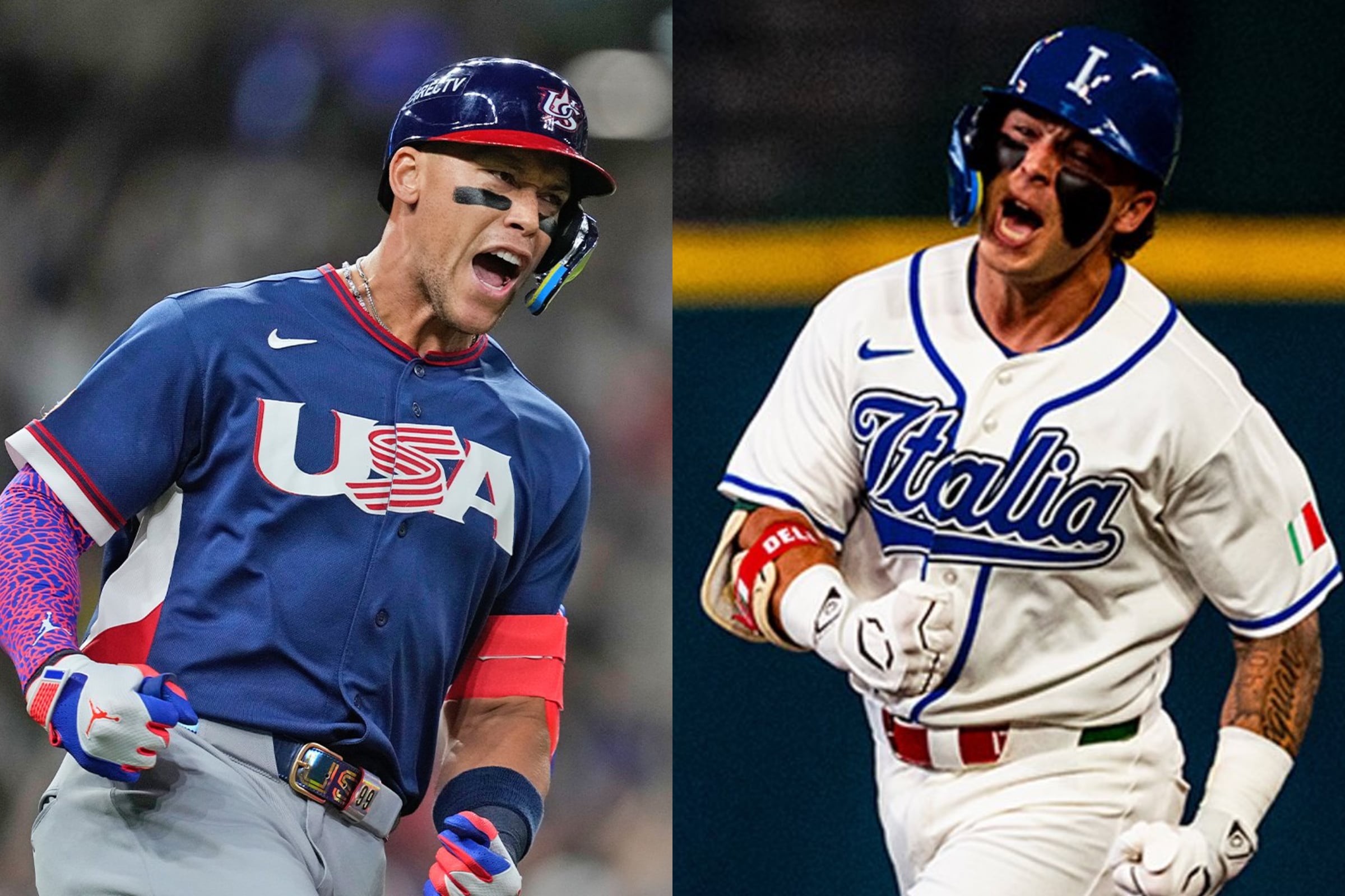 Revisa los horarios y canales que transmiten Italia vs. Team USA, este martes 10 de marzo, por la Jornada 5 del Clásico Mundial de Béisbol 2026. (Fotos: @mlb / @worldbaseballclassic / Composición El Comercio MAG)