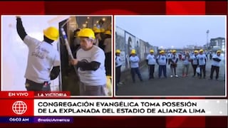 Iglesia evangélica toma posesión de la explanada del estadio de Alianza Lima