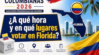 Colombianos en Florida: a qué hora y en qué lugares votar este 31 de mayo en las Elecciones Presidenciales de Colombia 2026