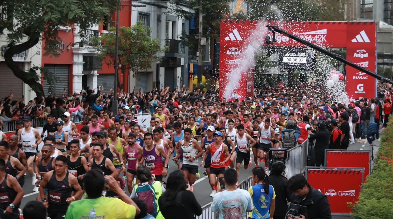 La Maratón Lima 42K es una competencia oficial avalada por la Federación Peruana de Atletismo y forma parte del circuito reconocido por World Athletics, la entidad rectora del atletismo a nivel global. (Foto: Alessandro Currarino / GEC).