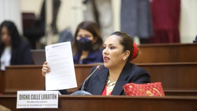 Congreso: Comisión de Ética aprobó investigar a la congresista Digna Calle