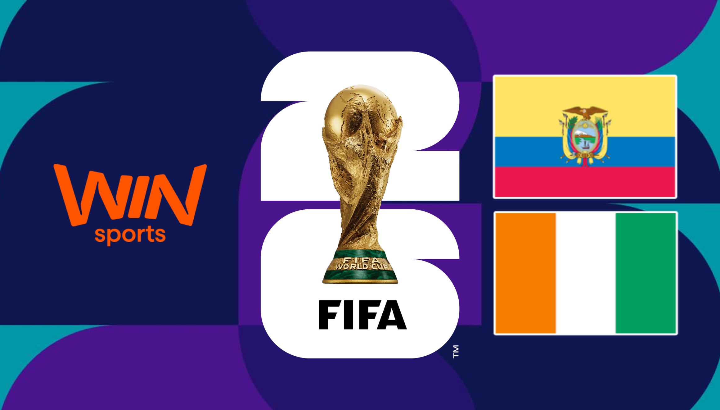 Sintonice Win Sports en vivo por internet para seguir el partido de Ecuador vs. Costa de Marfil en Colombia. Acceda a la señal oficial por televisión y fútbol online por el Mundial 2026 hoy. | Crédito: fifa.com / Composición Mix