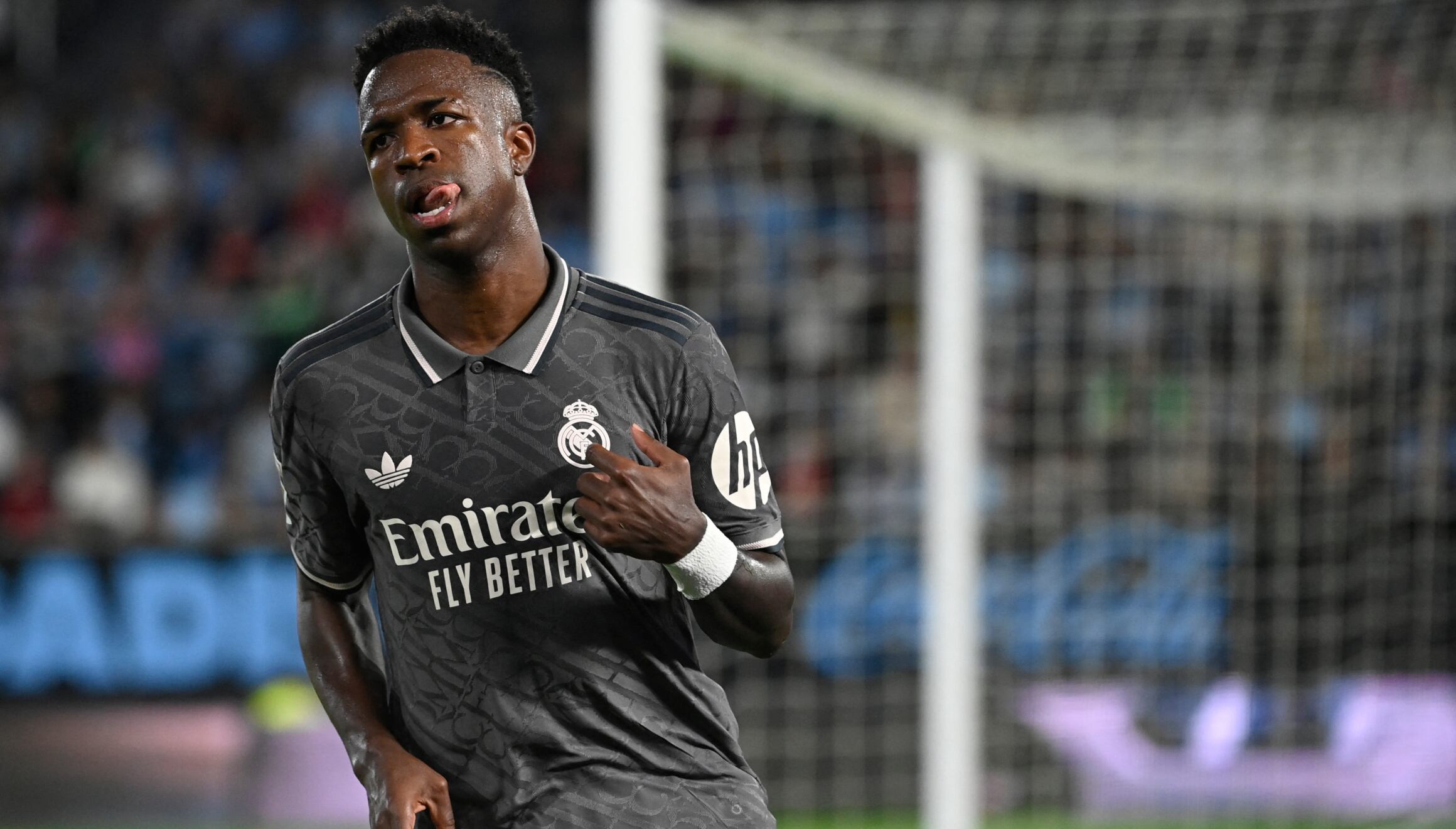 Real Madrid derrotó a Celta en la Jornada 10 de LaLiga de España 2024-25 con Vinicius y Mbappé como figuras. (Foto: AFP)