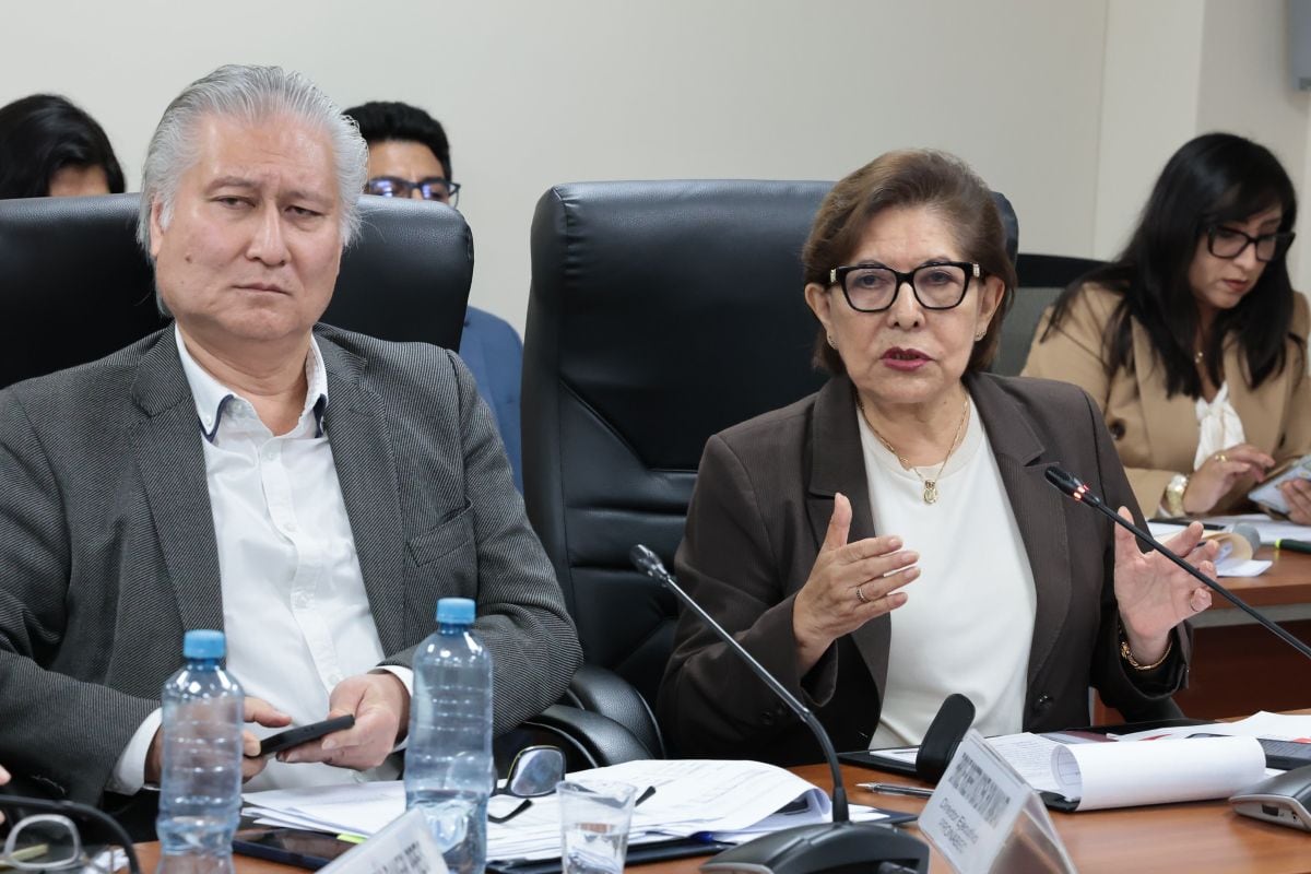 La ministra María Esther Cuadros informó al Congreso sobre las acciones frente a las protestas en San Marcos y la Universidad Nacional de Jaén. Foto: Congreso.