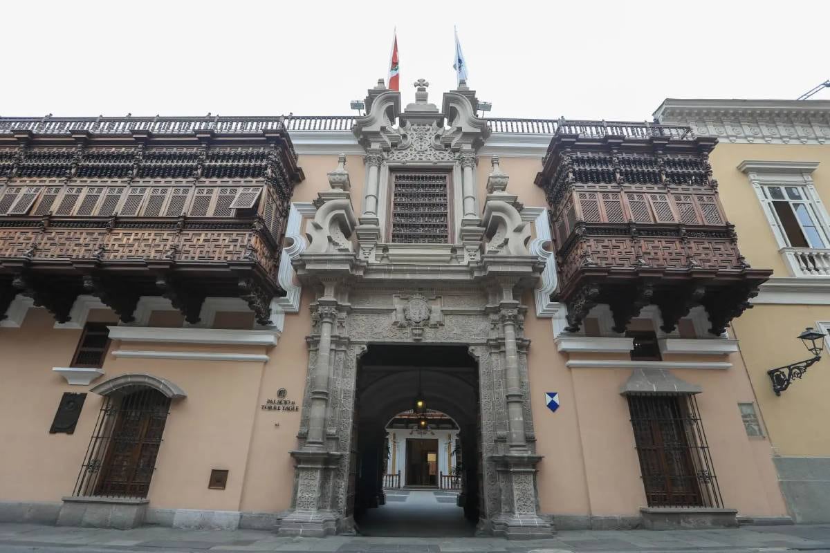 Imagen de la fachada de la sede de Cancillería, en Lima, Perú. Foto: ANDINA/Ricardo Cuba