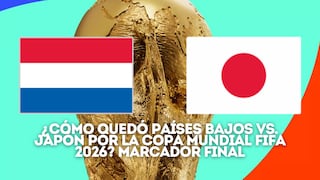 Cómo quedó Países Bajos vs. Japón hoy por la Copa Mundial FIFA 2026: marcador final