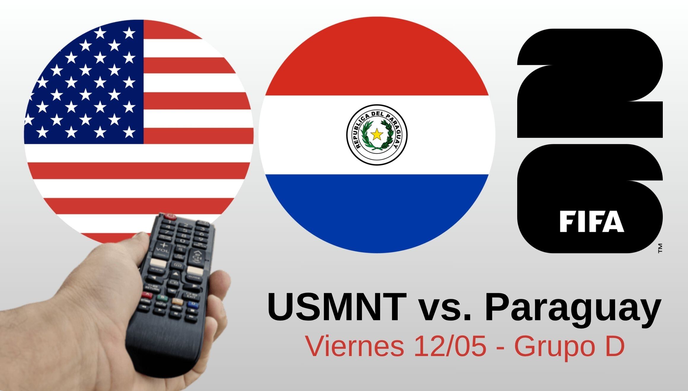 Revisa la lista de canales de TV y señal online en EE.UU. para ver el debut de Estados Unidos (USMNT) vs. Paraguay EN VIVO por la primera jornada de la Copa Mundial 2026. (Foto: Composición Gestión Mix)