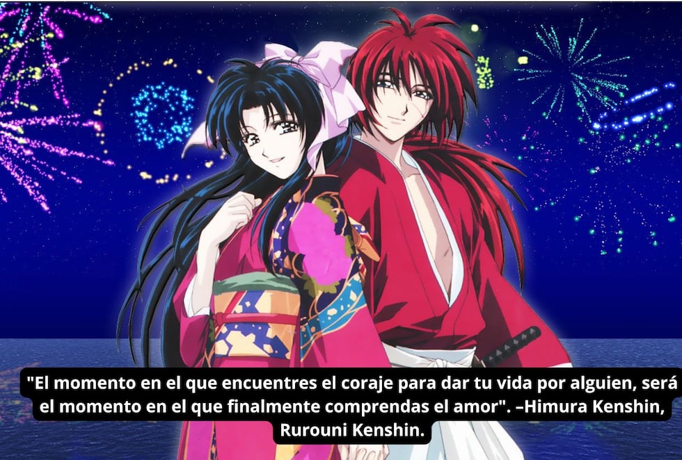 "El momento en el que encuentres el coraje para dar tu vida por alguien, será el momento en el que finalmente comprendas el amor". –Himura Kenshin, Rurouni Kenshin. (Foto: Canva.com / Noé Yactayo)