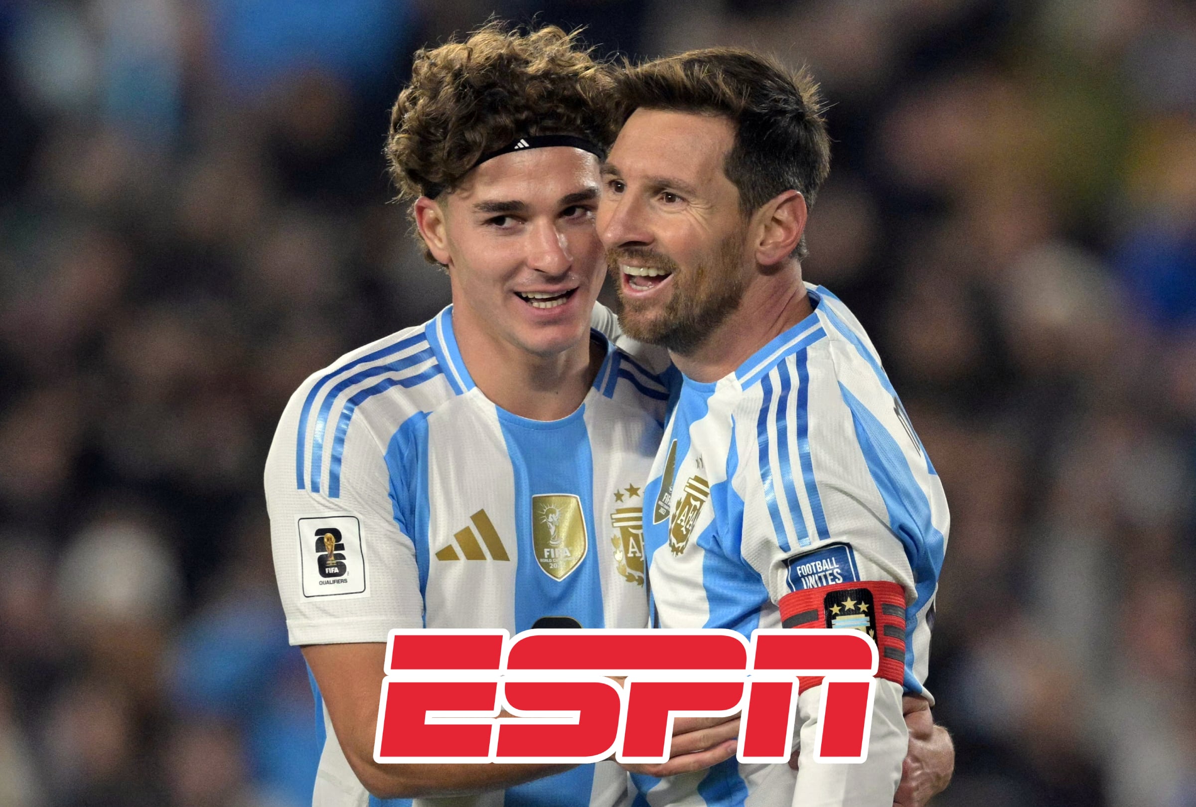 KANSAS, MISURI (ESTADOS UNIDOS), 16/06/2026.- Cobertura oficial de ESPN (DISNEY PLUS) EN VIVO ONLINE para ver el partido Argentina vs. Argelia hoy, con Lionel Messi, por la Jornada 1 del grupo J del Mundial 2026 en el Arrowhead Stadium de Kansas, Misuri. FOTO DE JUAN MABROMATA PARA AFP
