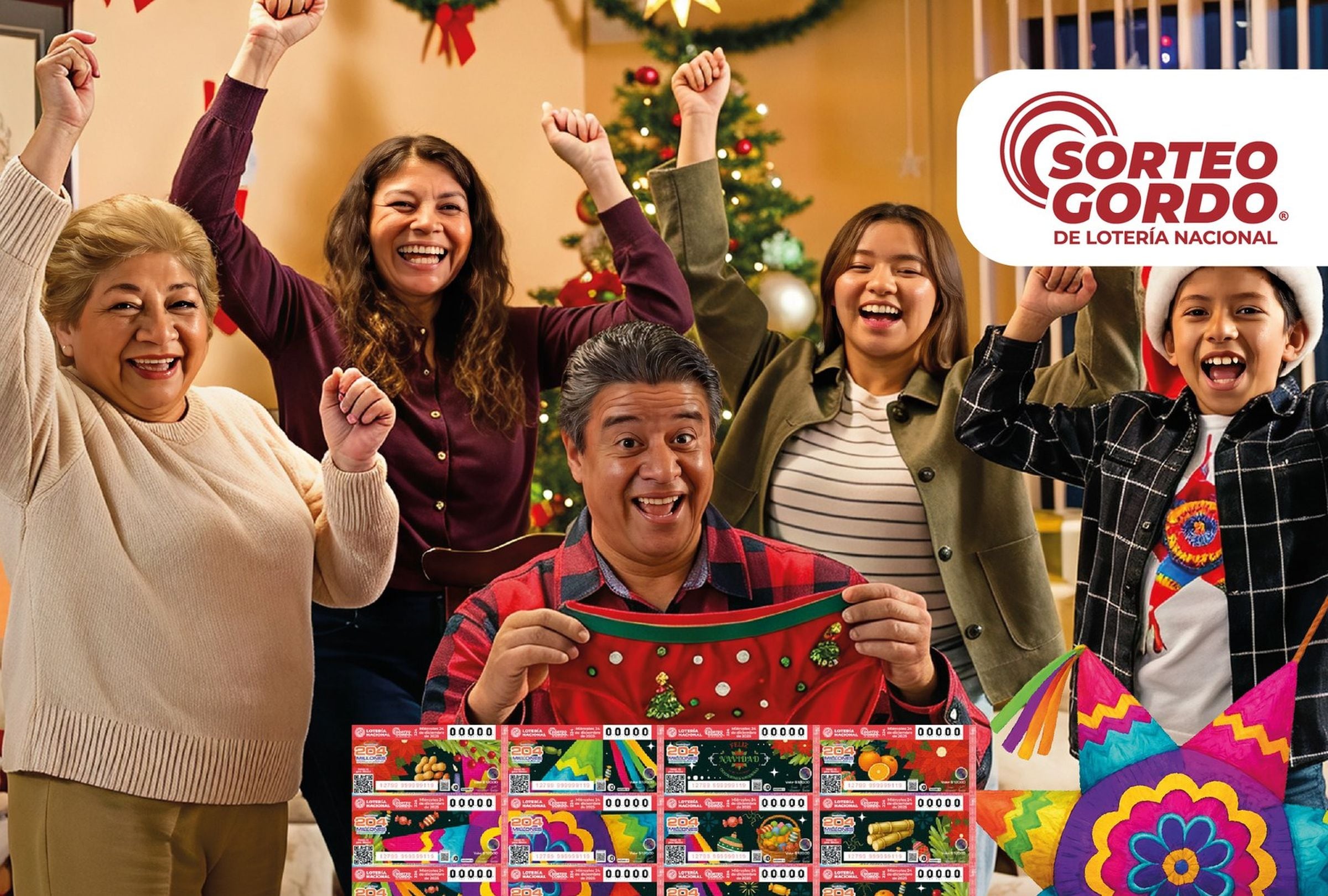 Revisa esta nota para que sepas cuáles son los números ganadores del Sorteo Gordo de Navidad 224. (Foto: Lotería Nacional / Facebook)