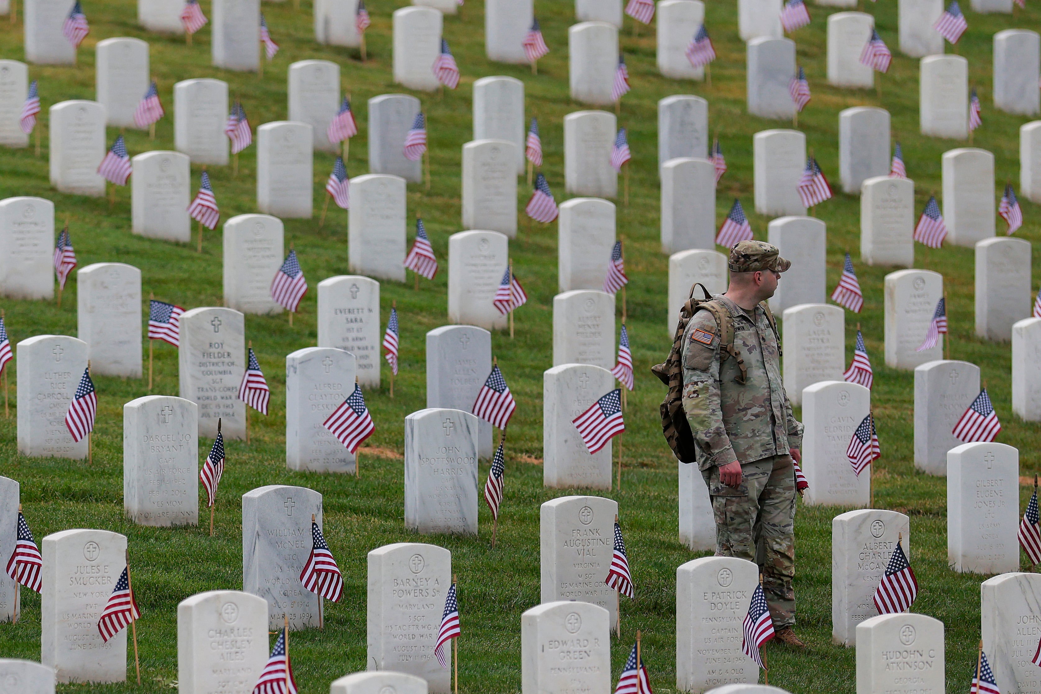 Para es último lunes de mayo, se rendirá tributo a todos los soldados que perdieron la vida realizando servicios militares. (Crédito: Heather Diehl / GETTY IMAGES NORTH AMERICA / Getty Images via AFP)