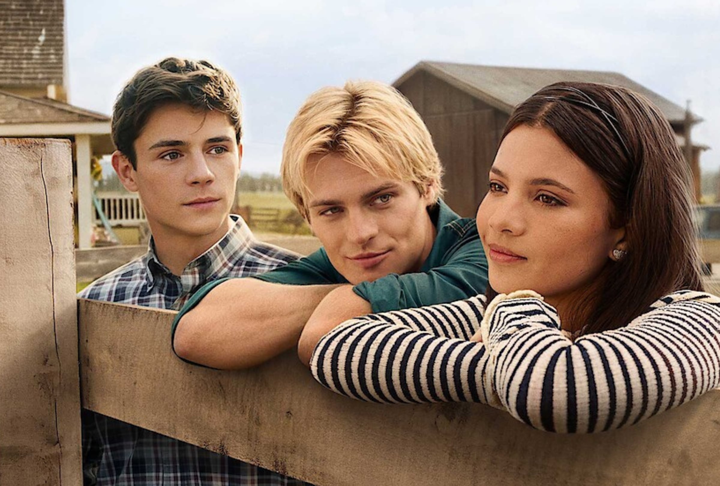 El triángulo amoroso principal que sostiene la historia de la serie "My Life with the Walter Boys": Ashby Gentry como Alex, Noah LaLonde como Cole y Nikki Rodriguez como Jackie (Foto: Netflix)