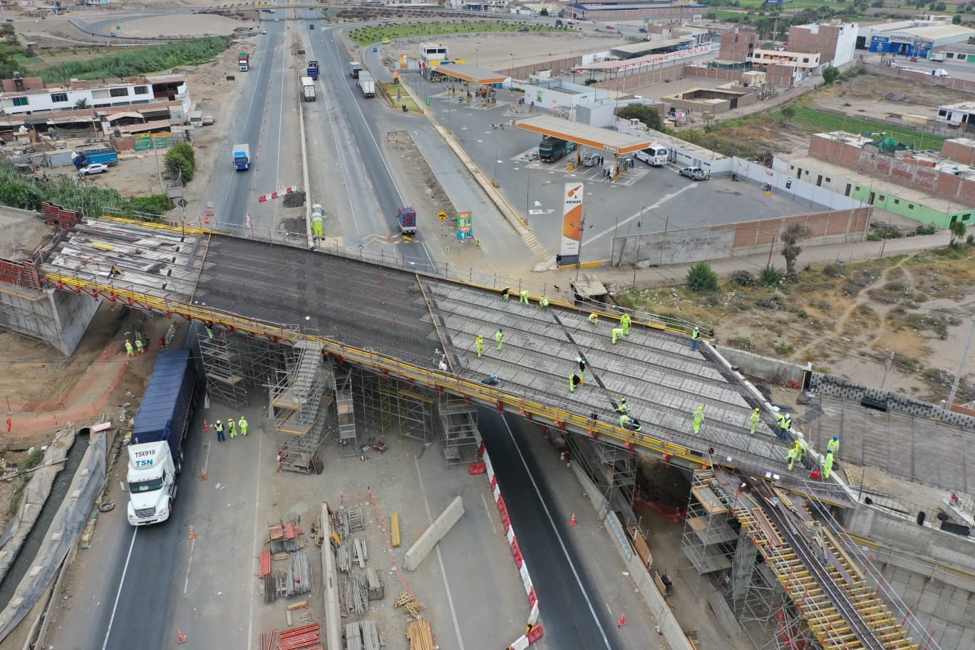 Al 31 de agosto de 2026, la inversión valorizada acumulada en las infraestructuras de transporte concesionadas ascendió a US$ 14,820.2 millones, cifra que representa un avance de 64.6% respecto al compromiso total de inversión. Foto: Ositrán.