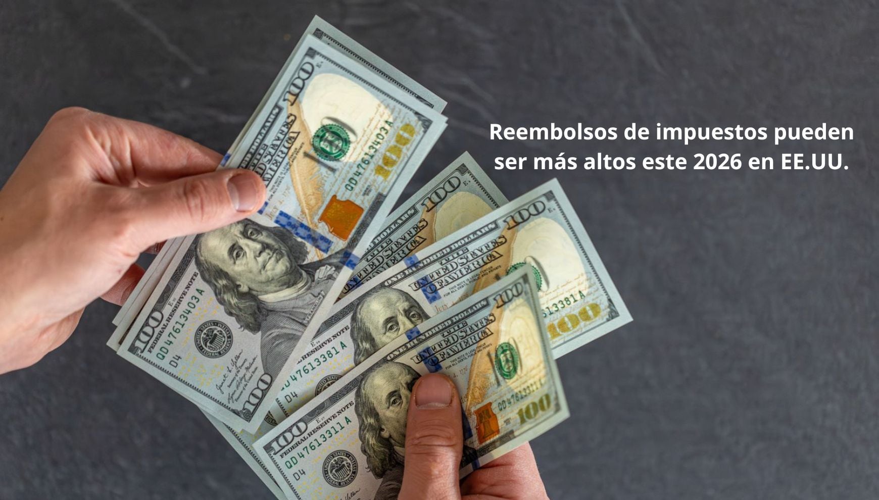 Devoluciones de impuestos más jugosas en 2026. Averigua quiénes recibirán más dinero del IRS (Foto: Freepik)
