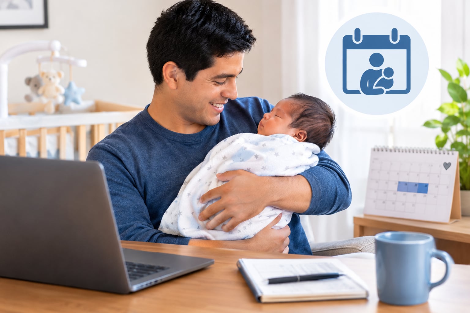Actualmente la licencia por paternidad de es 10 días. Imagen referencial: ChatGPT.