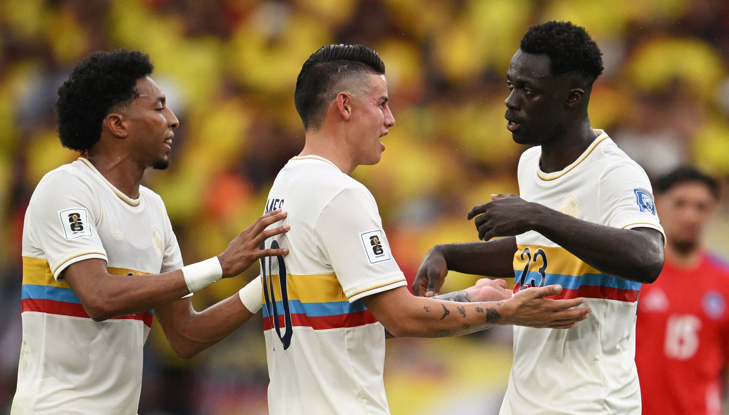 Colombia sacó un triunfo en Barranquilla ante Chile por la Jornada 10 de las Eliminatorias 2026. (Foto: AFP)