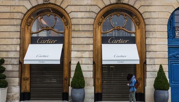 Una tienda de artículos de lujo Cartier, propiedad de Cie Financiere Richemont SA.